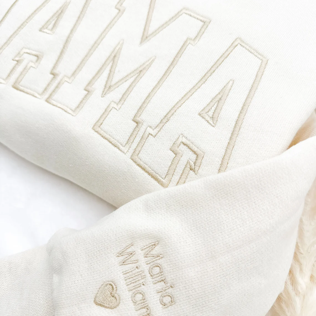 Embroidered Mama Personalized Kids Names