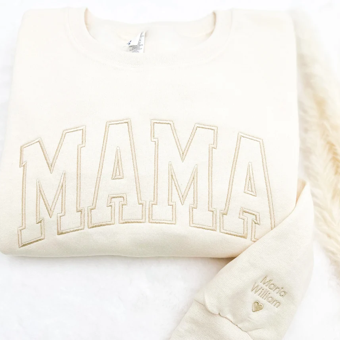 Embroidered Mama Personalized Kids Names