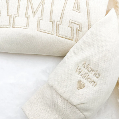 Embroidered Mama Personalized Kids Names