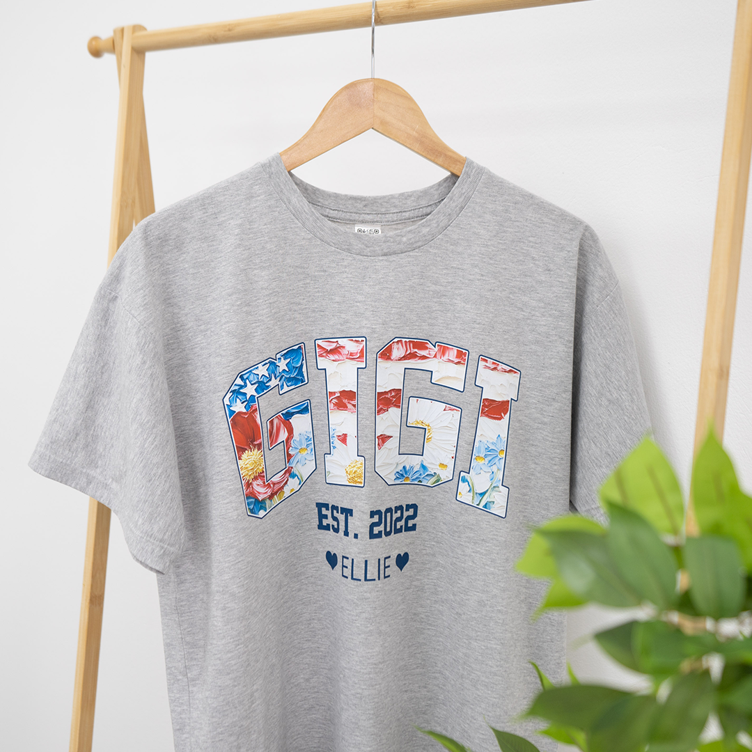 Mimi Flower America Flag Patriotic 4TH of July Gift
