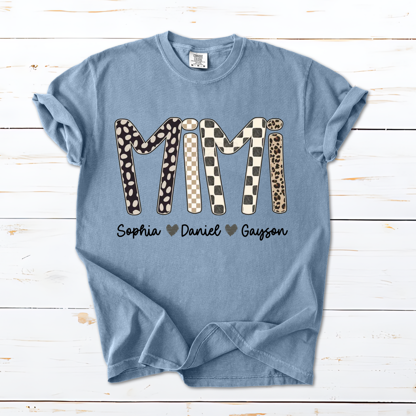 Mimi Leopard Custom Grandma Nana Gigi and Grandkids