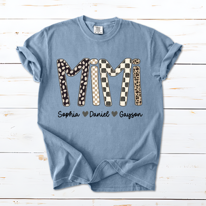 Mimi Leopard Custom Grandma Nana Gigi and Grandkids