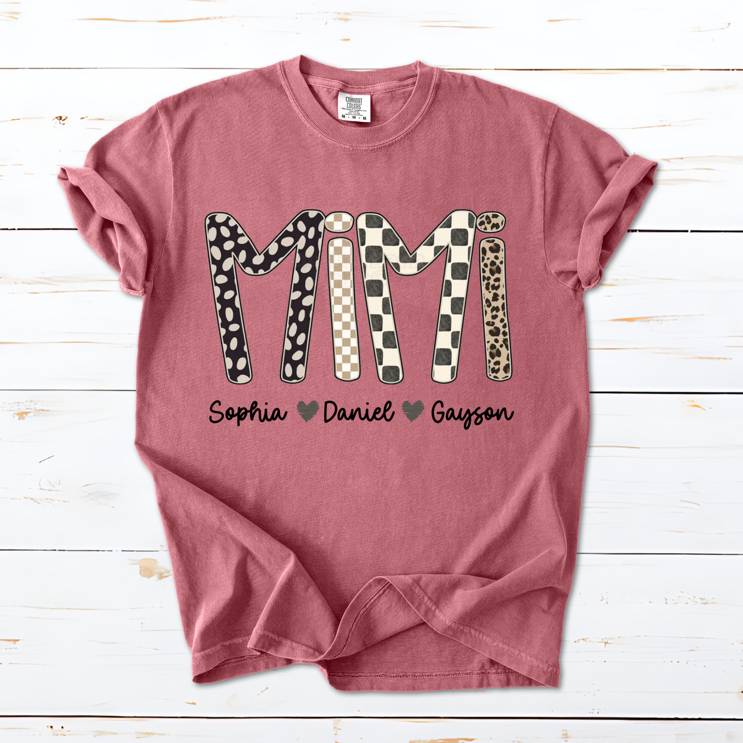 Mimi Leopard Custom Grandma Nana Gigi and Grandkids