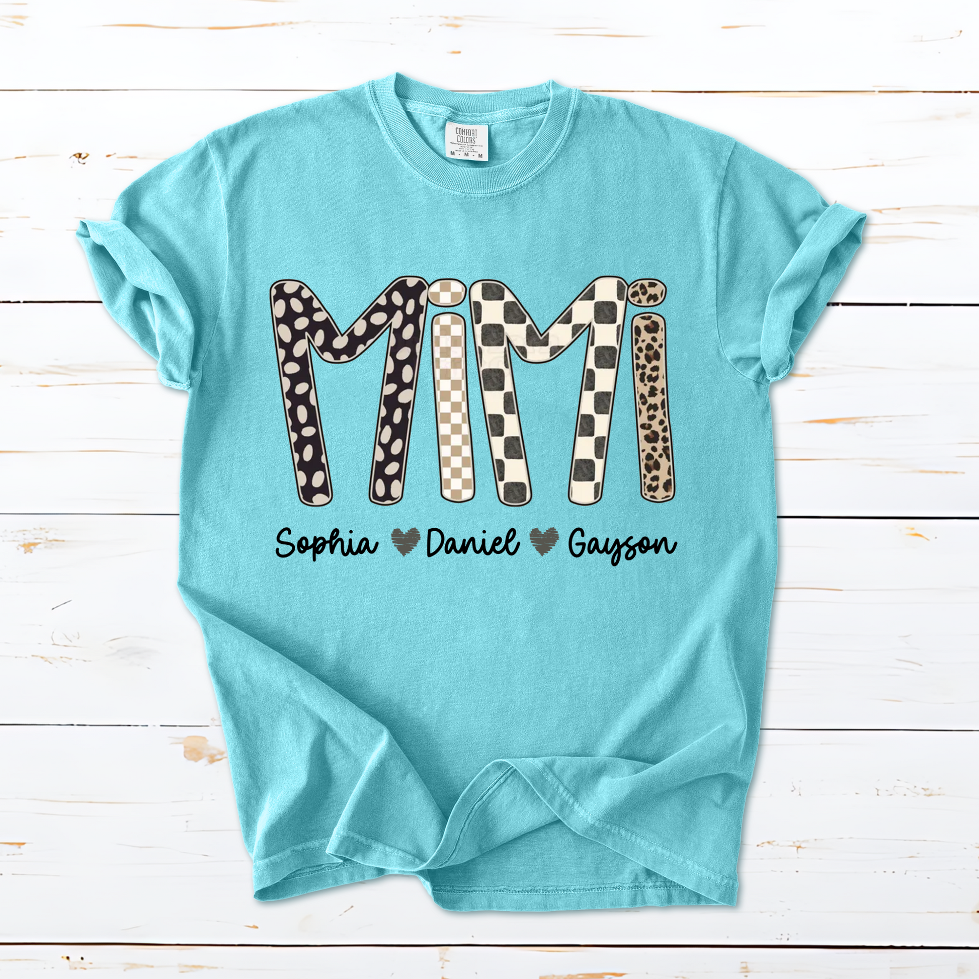 Mimi Leopard Custom Grandma Nana Gigi and Grandkids