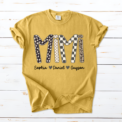 Mimi Leopard Custom Grandma Nana Gigi and Grandkids