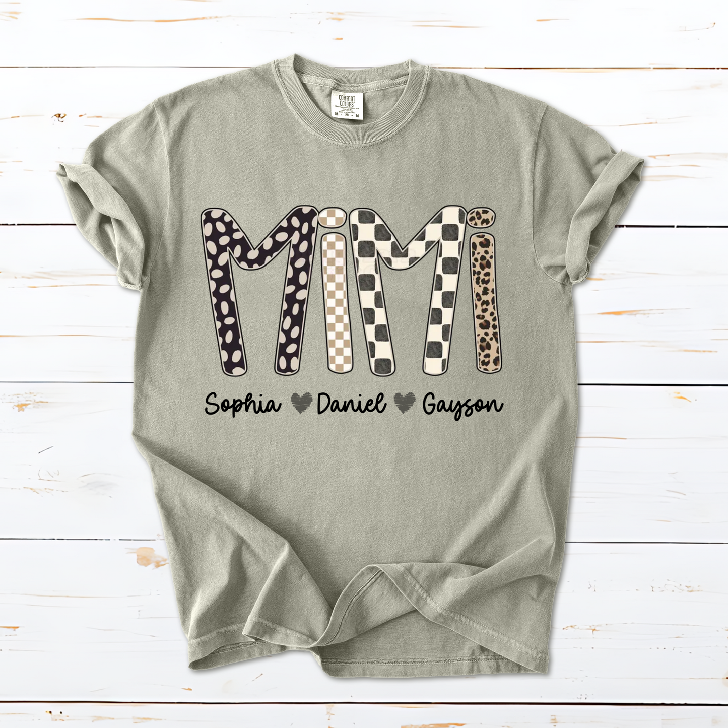 Mimi Leopard Custom Grandma Nana Gigi and Grandkids