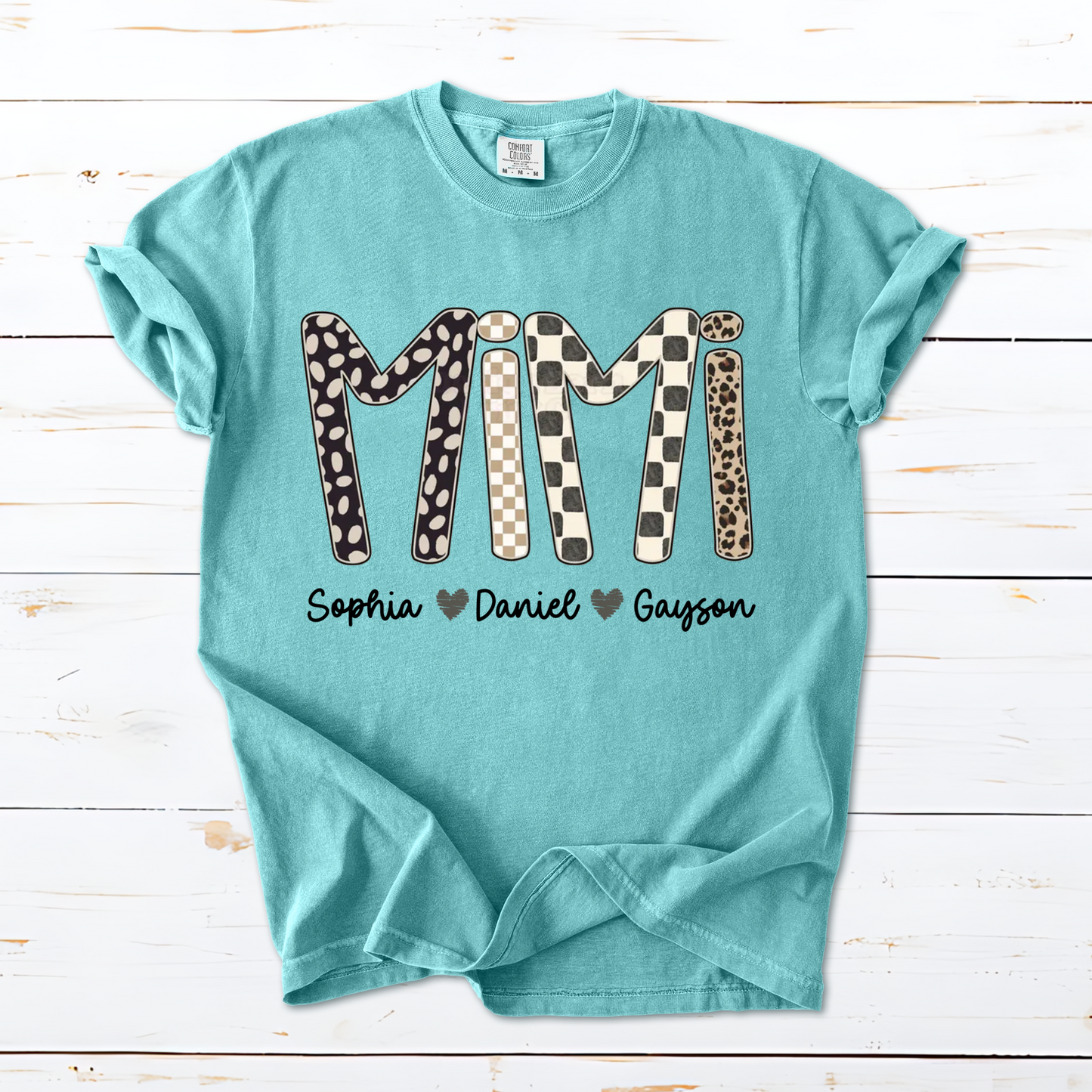 Mimi Leopard Custom Grandma Nana Gigi and Grandkids
