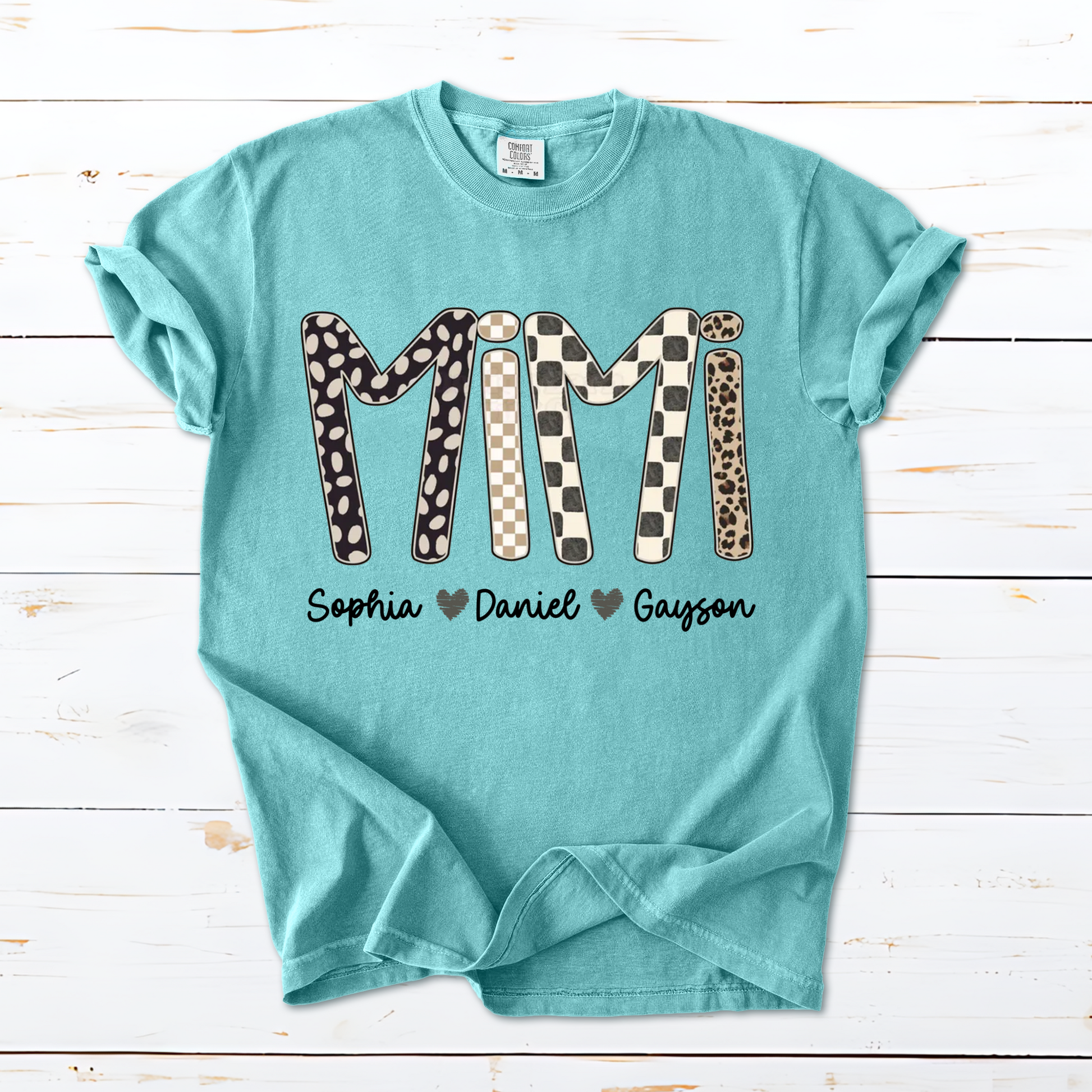 Mimi Leopard Custom Grandma Nana Gigi and Grandkids