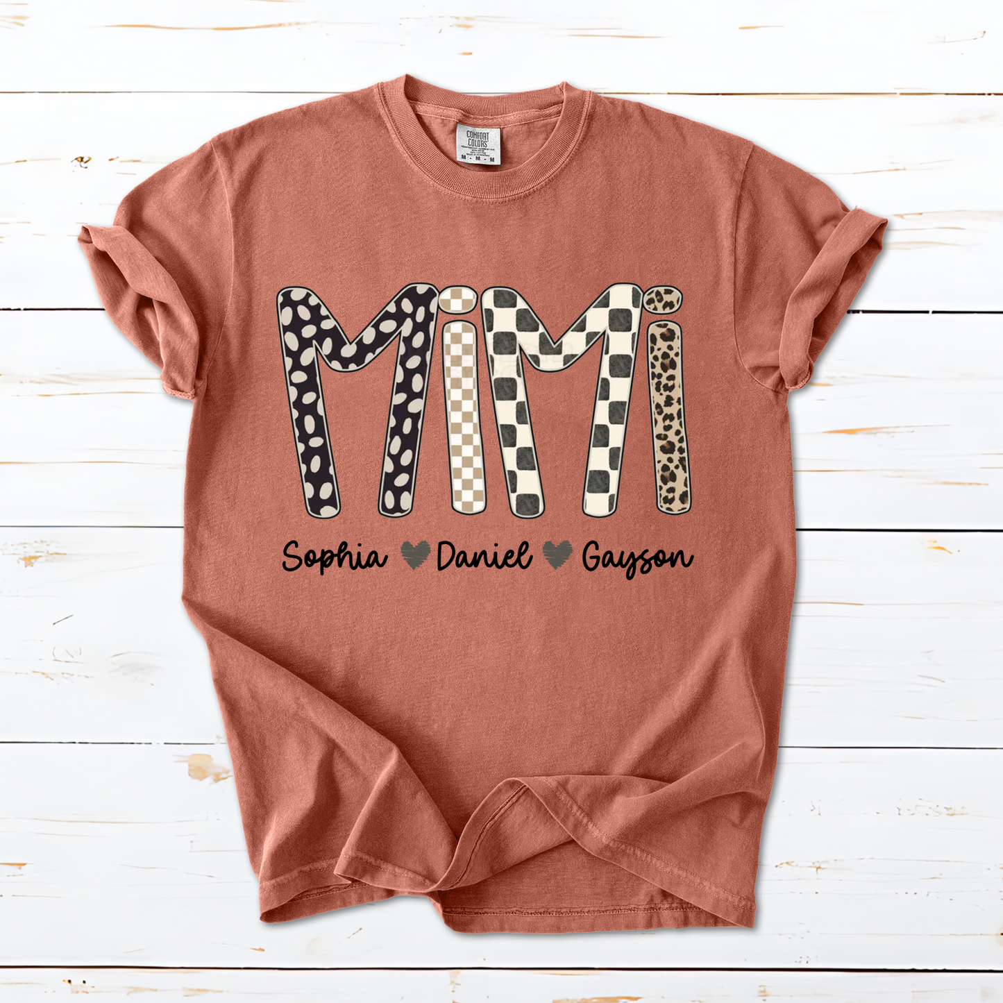 Mimi Leopard Custom Grandma Nana Gigi and Grandkids