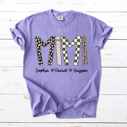 Mimi Leopard Custom Grandma Nana Gigi and Grandkids