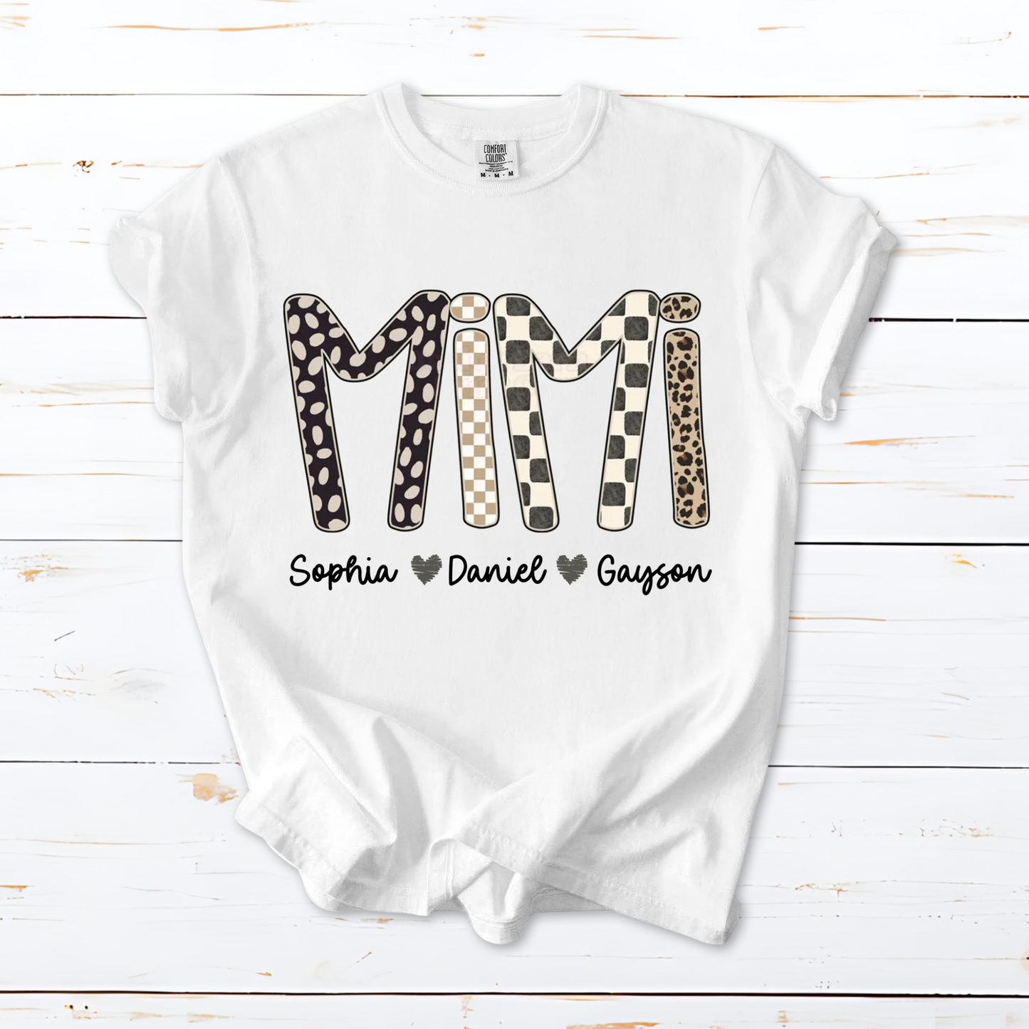 Mimi Leopard Custom Grandma Nana Gigi and Grandkids