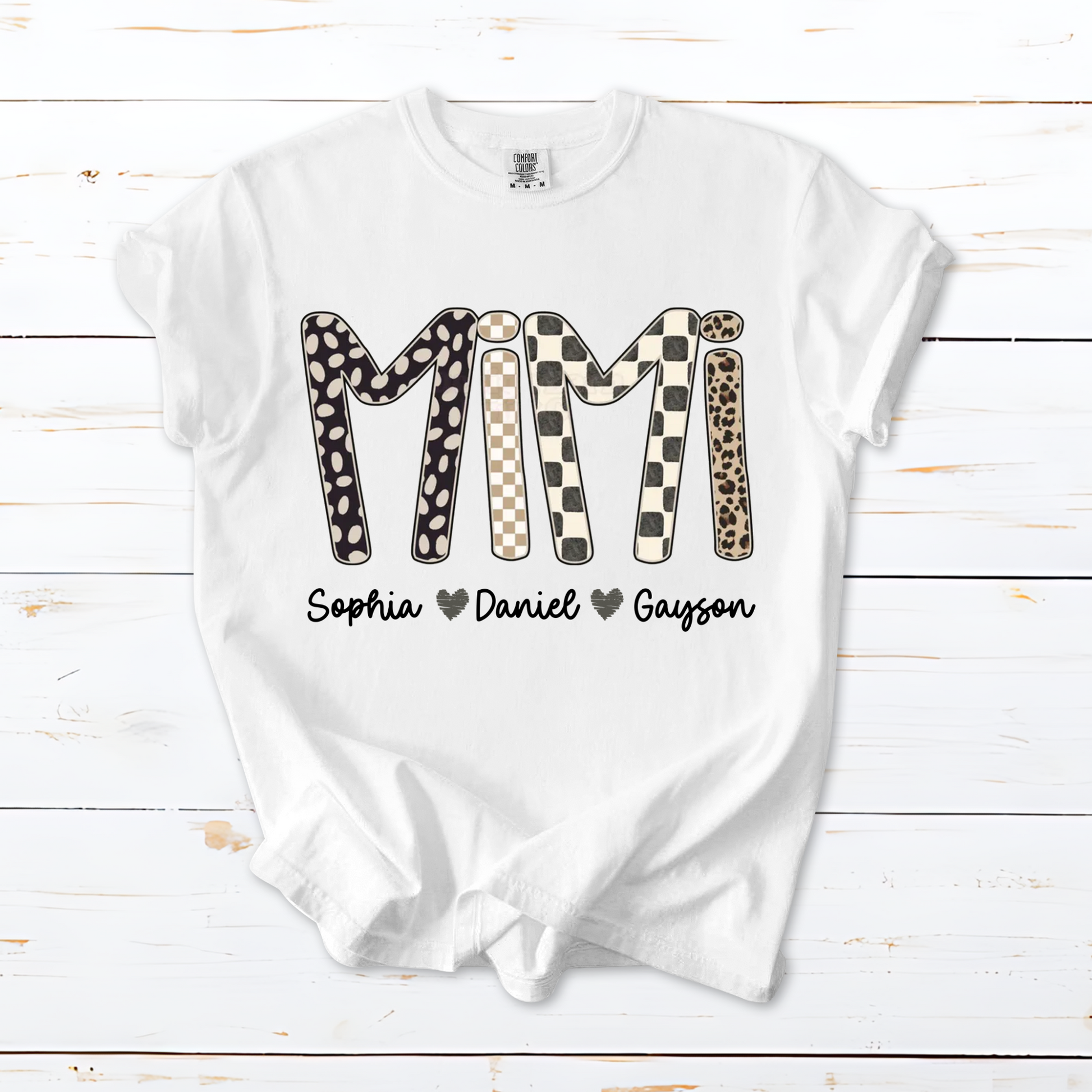 Mimi Leopard Custom Grandma Nana Gigi and Grandkids