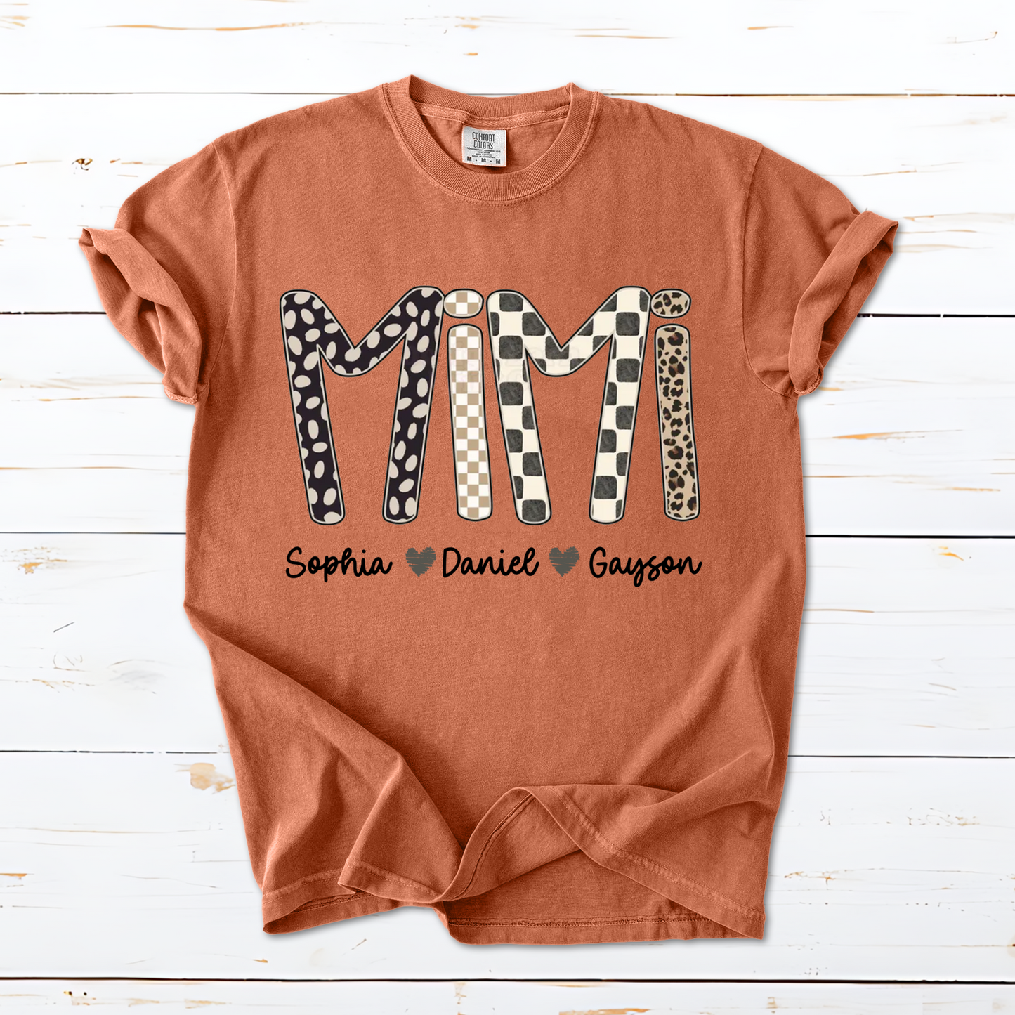 Mimi Leopard Custom Grandma Nana Gigi and Grandkids