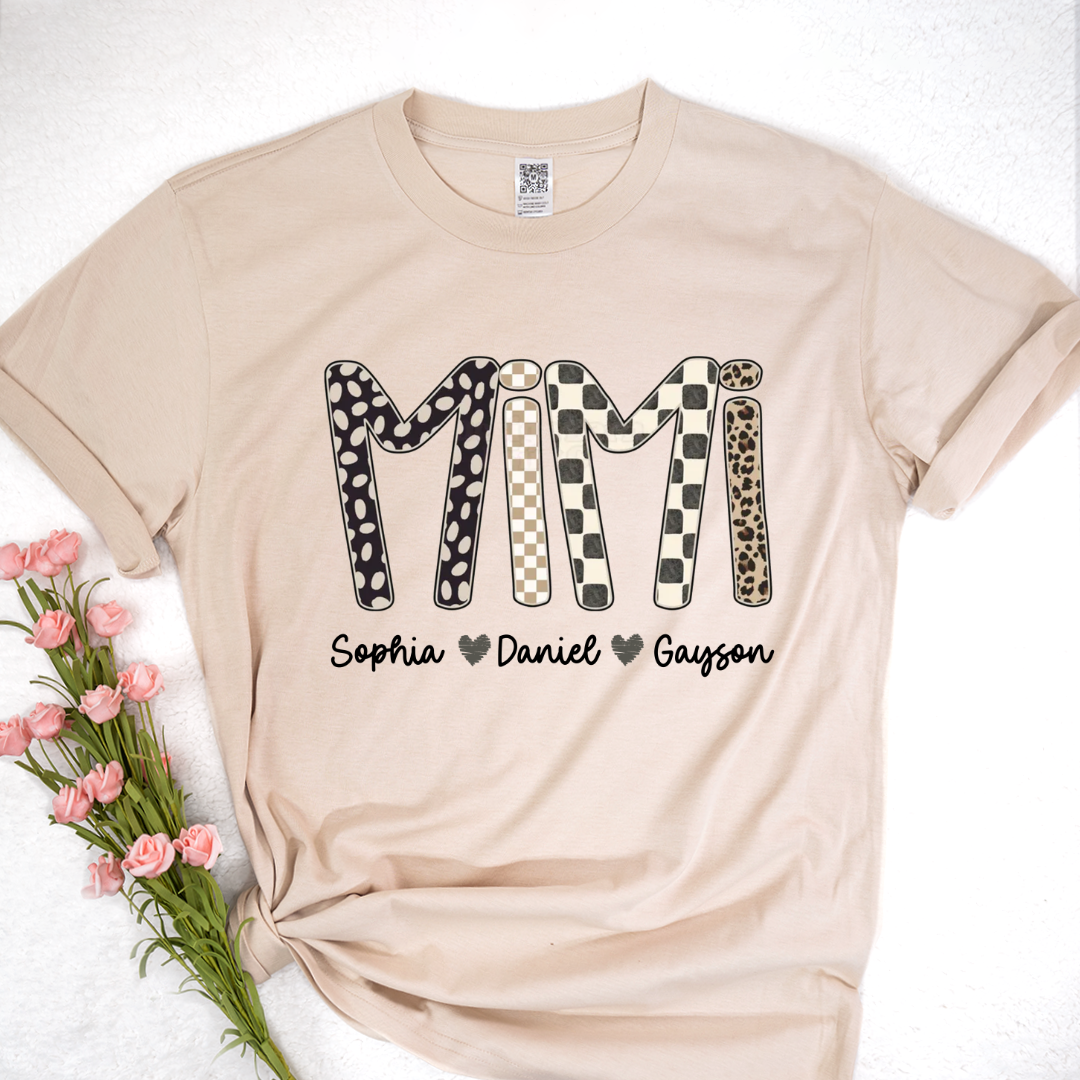 Mimi Leopard Custom Grandma Nana Gigi and Grandkids