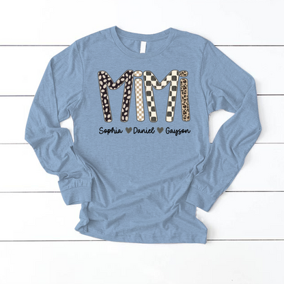 Mimi Leopard Custom Grandma Nana Gigi and Grandkids