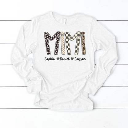 Mimi Leopard Custom Grandma Nana Gigi and Grandkids