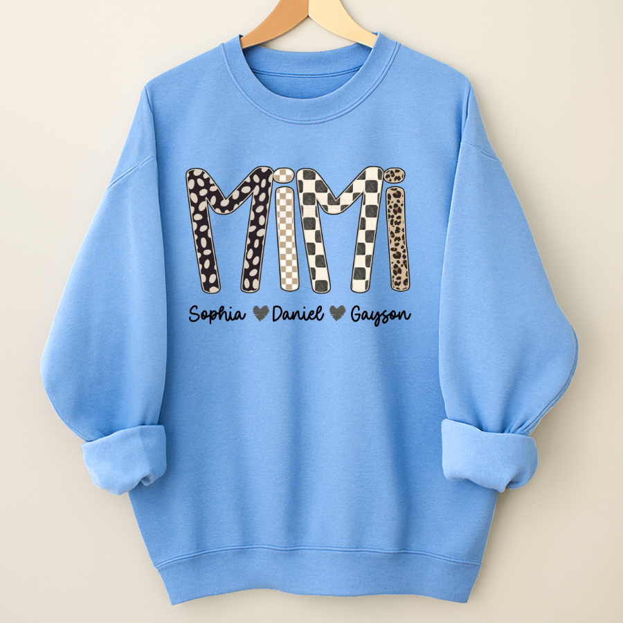 Mimi Leopard Custom Grandma Nana Gigi and Grandkids