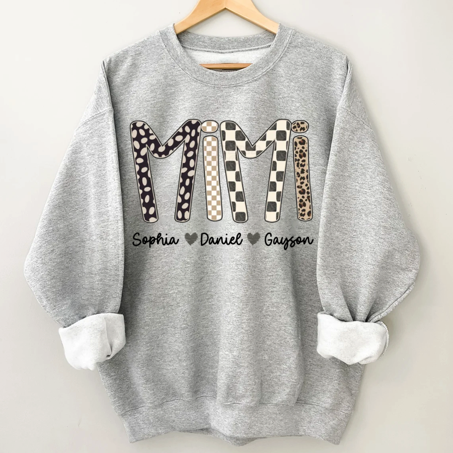 Mimi Leopard Custom Grandma Nana Gigi and Grandkids