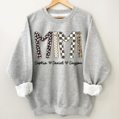 Mimi Leopard Custom Grandma Nana Gigi and Grandkids