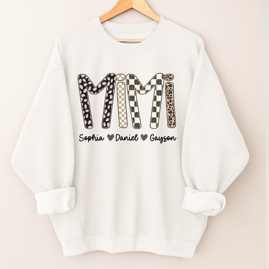 Mimi Leopard Custom Grandma Nana Gigi and Grandkids