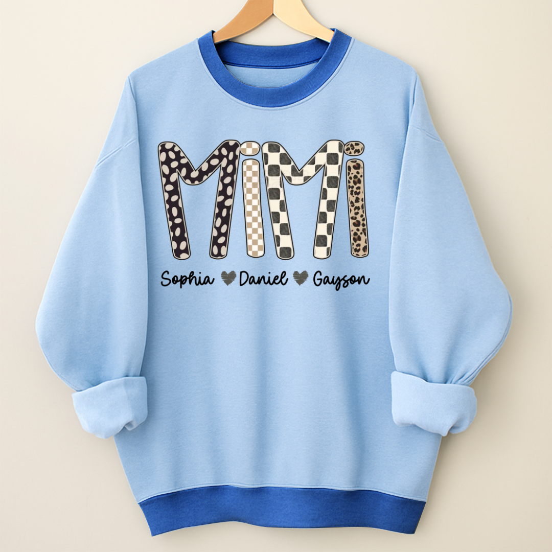 Mimi Leopard Custom Grandma Nana Gigi and Grandkids