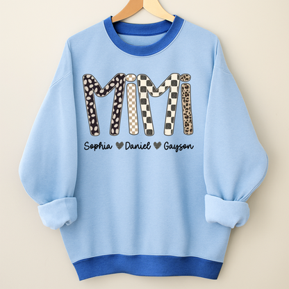Mimi Leopard Custom Grandma Nana Gigi and Grandkids