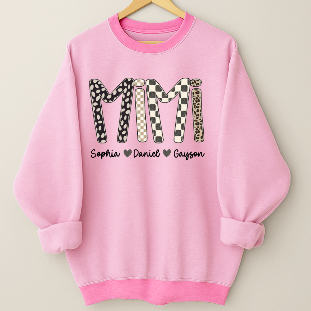 Mimi Leopard Custom Grandma Nana Gigi and Grandkids