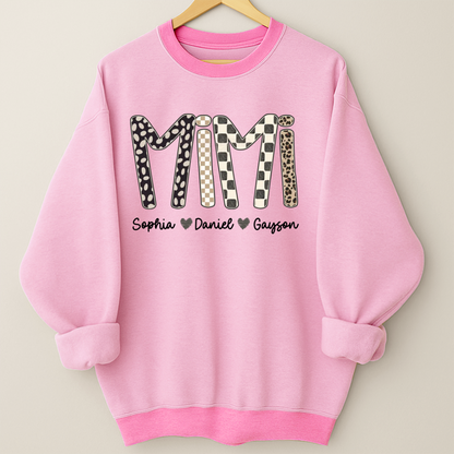 Mimi Leopard Custom Grandma Nana Gigi and Grandkids