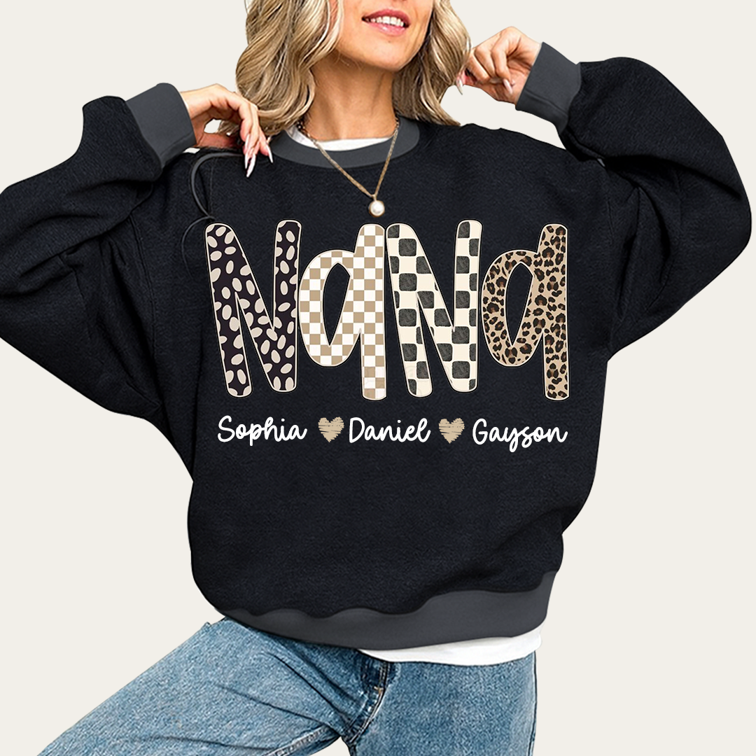 Mimi Leopard Custom Grandma Nana Gigi and Grandkids