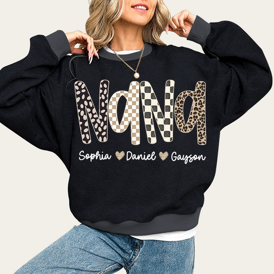 Mimi Leopard Custom Grandma Nana Gigi and Grandkids