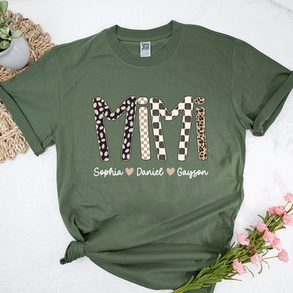 Mimi Leopard Custom Grandma Nana Gigi and Grandkids