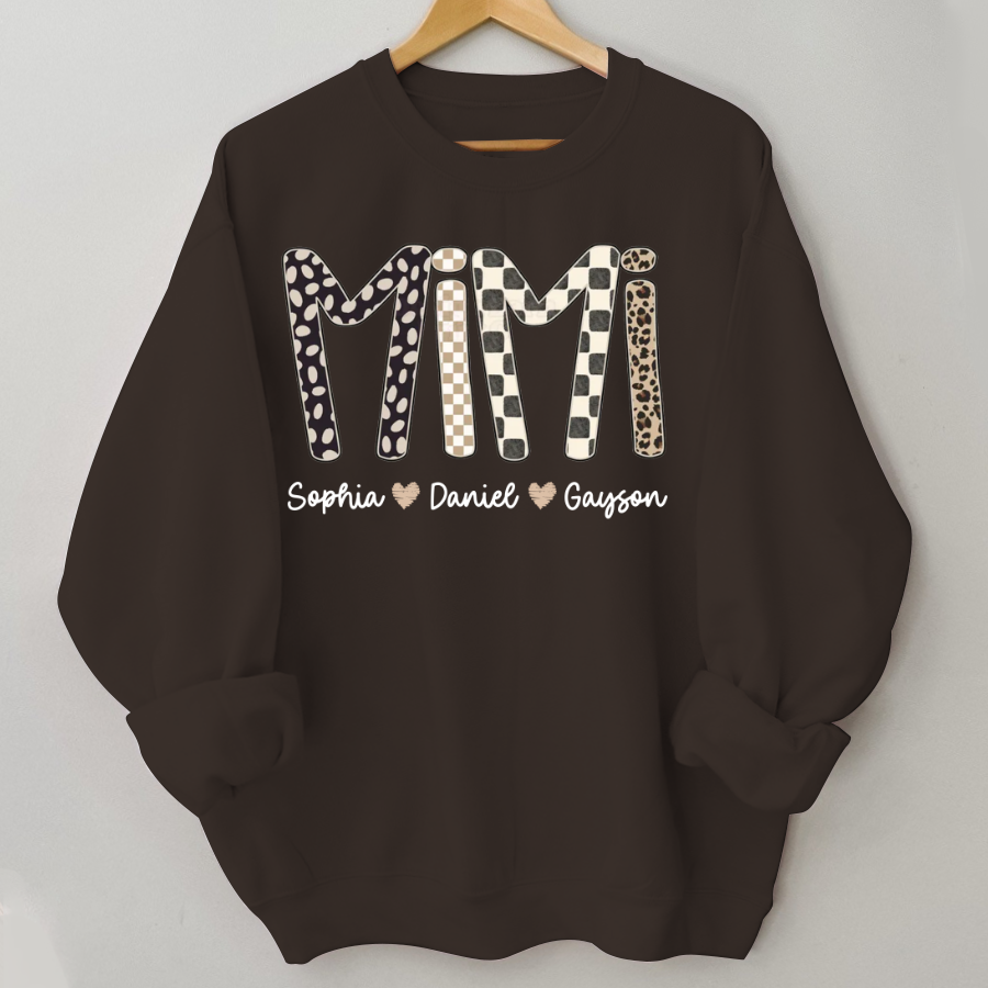 Mimi Leopard Custom Grandma Nana Gigi and Grandkids