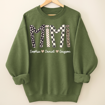 Mimi Leopard Custom Grandma Nana Gigi and Grandkids