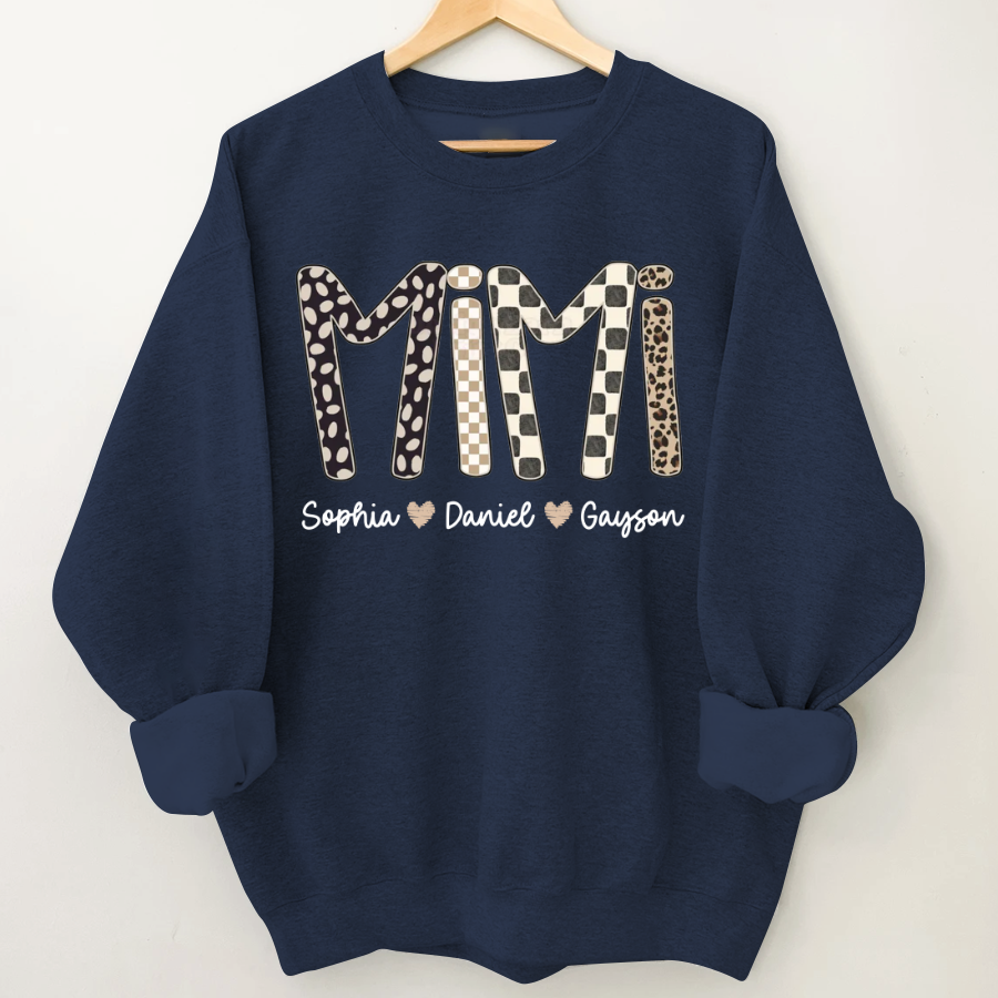 Mimi Leopard Custom Grandma Nana Gigi and Grandkids