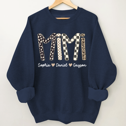 Mimi Leopard Custom Grandma Nana Gigi and Grandkids