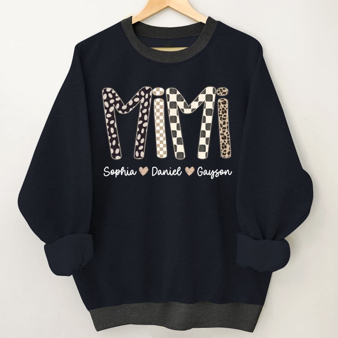 Mimi Leopard Custom Grandma Nana Gigi and Grandkids