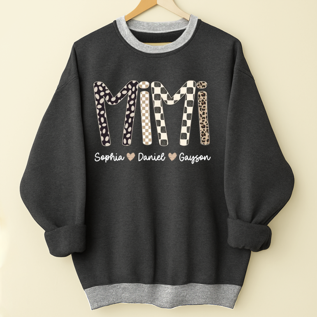 Mimi Leopard Custom Grandma Nana Gigi and Grandkids