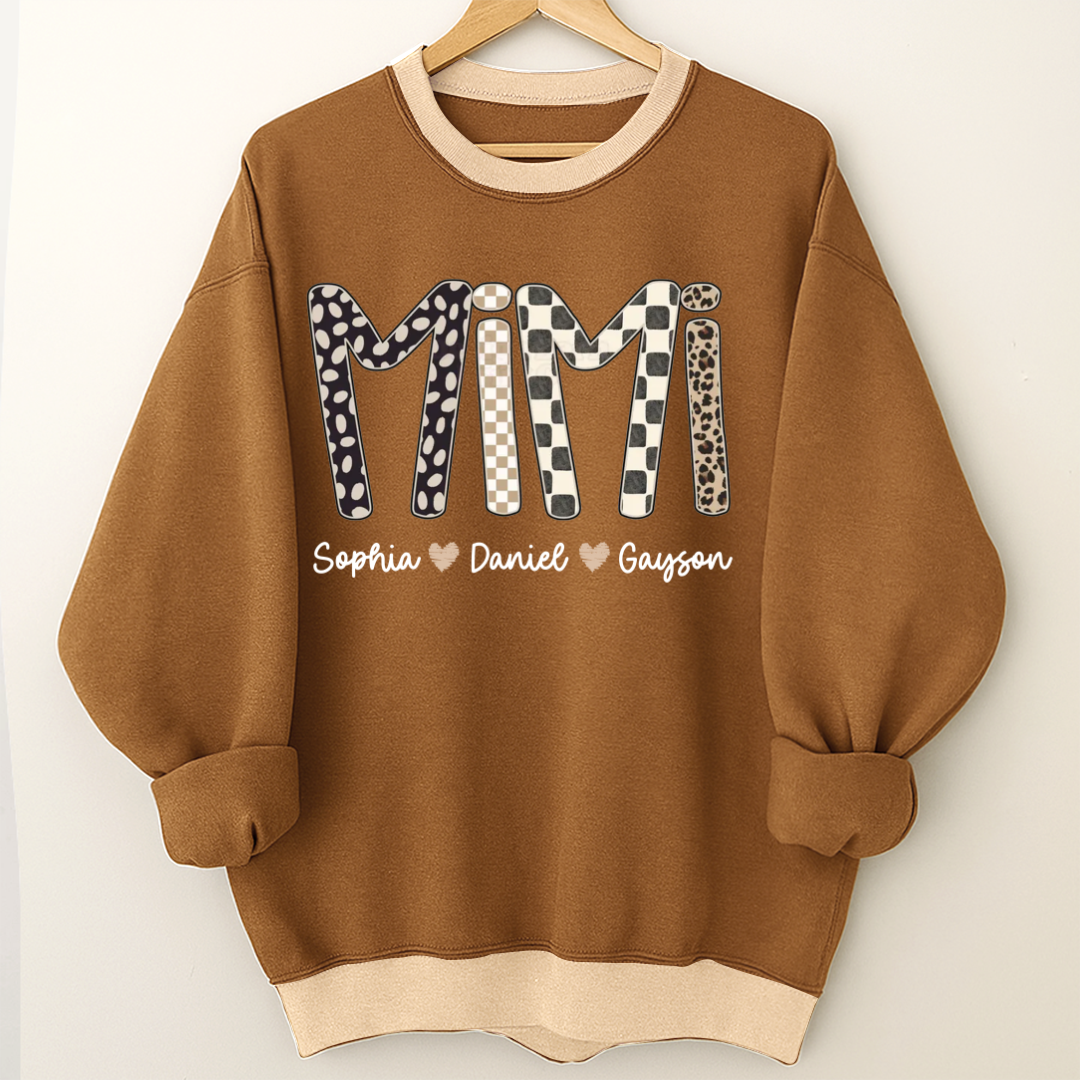 Mimi Leopard Custom Grandma Nana Gigi and Grandkids