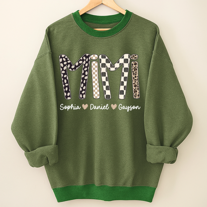 Mimi Leopard Custom Grandma Nana Gigi and Grandkids