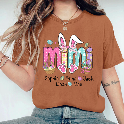 Mimi Bunny And GrandKids Easter Day Comfort Colors T-Shirt