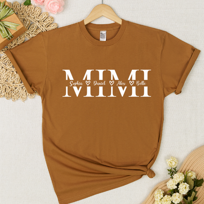 Mimi And Grandkids Best Gift Mother Day T-shirt