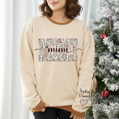 Wildflower Gigi and Grandkids Personalized Best Gift