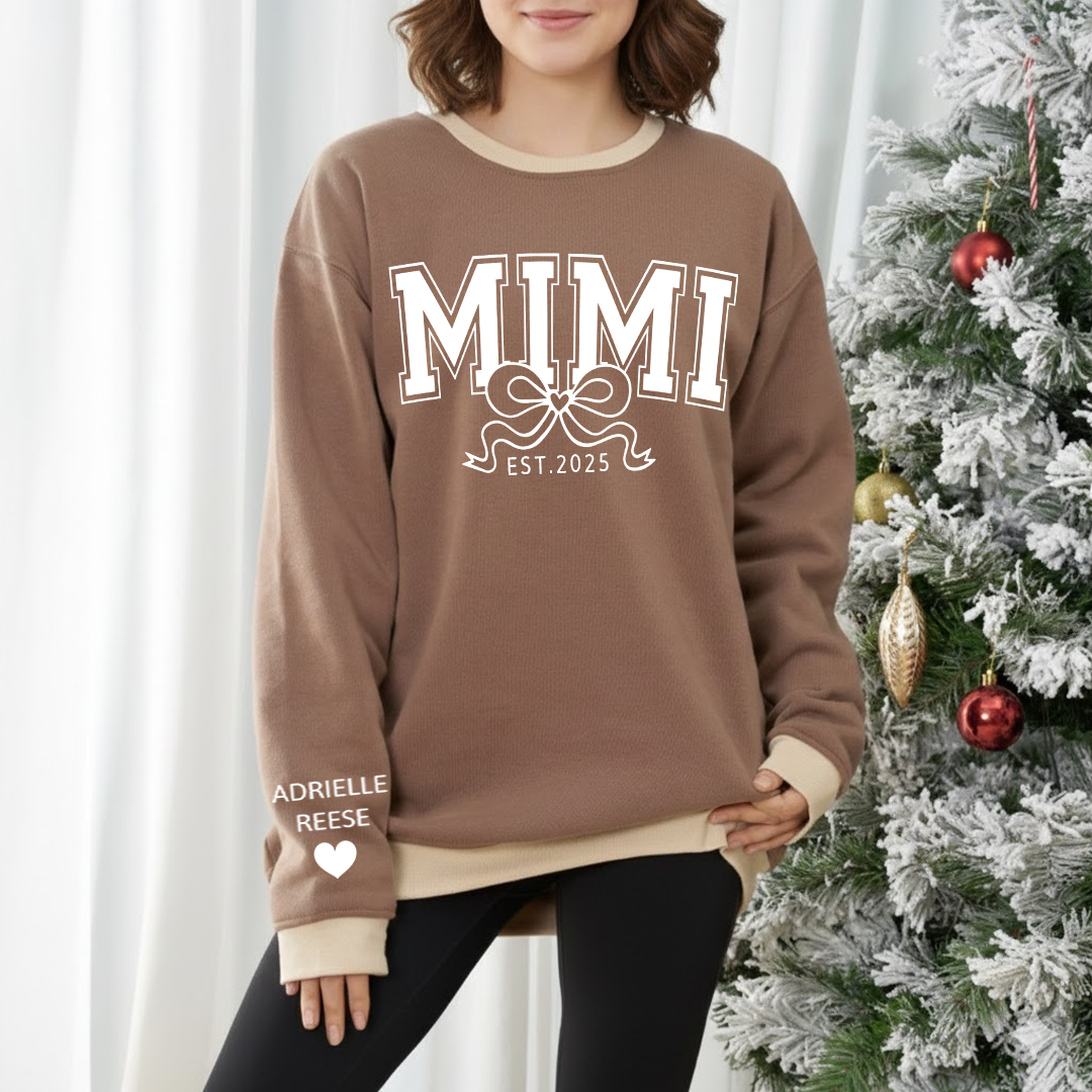 Mimi Nana Grandma Est and Custom Grandkids Christmas Gift