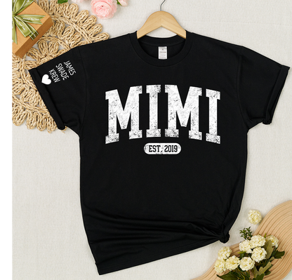 Personalize Mom, Nana, Mimi, Grandma Gift Custom Name Kids T-shirt