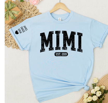 Personalize Mom, Nana, Mimi, Grandma Gift Custom Name Kids T-shirt