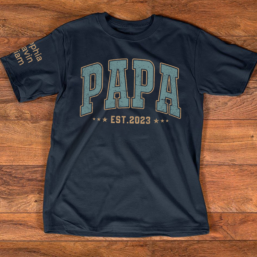 Custom Papa Est Vintage And Grandkids