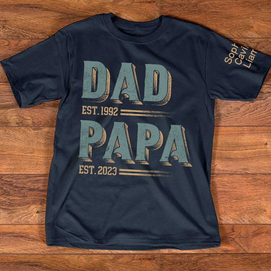 Personalized Dad Grandpa Est With Kids Father's Day