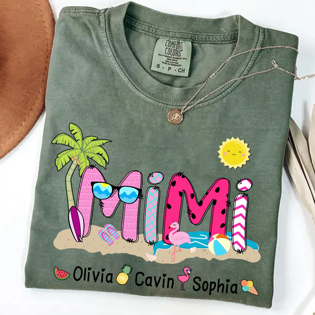 Comfort Colors® Mimi Beach Summer, Gift For Grandma T-Shirt