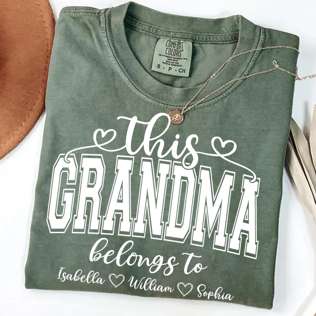 Comfort Colors® This Grandma Belongs To And Grandkids T-Shirt