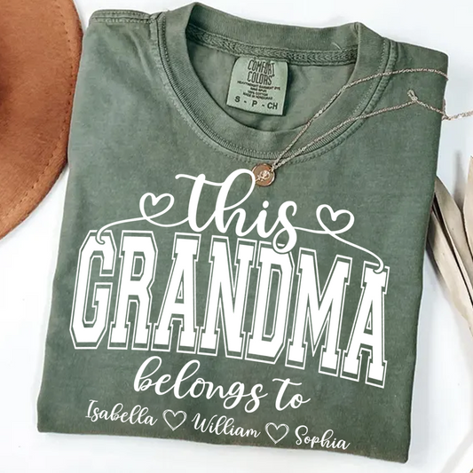 Comfort Colors® This Grandma Belongs To And Grandkids T-Shirt
